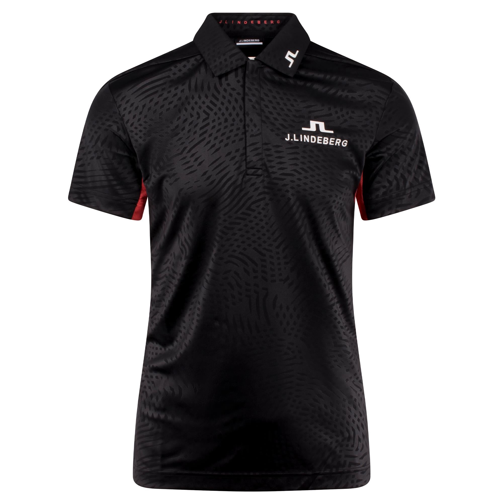 J Lindeberg Masters Dario Tour Mens Golf Polo Shirt Masters 25 Black
